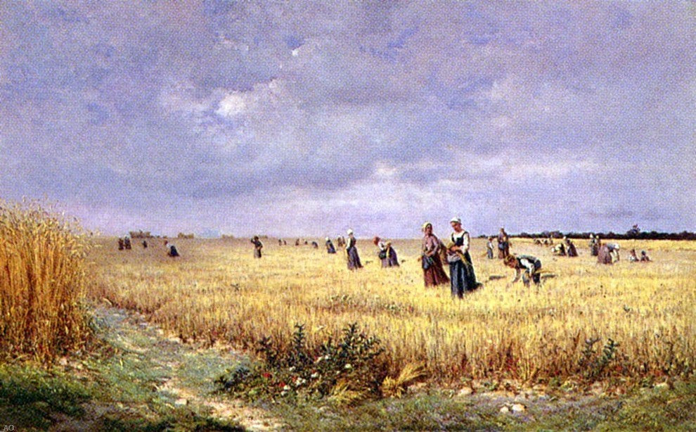 Armand Beauvais Les Glaneuses Dans Les Chaumes-Berry Gallery Wrapped Canvas