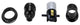 Aspen Creative 21314-11, Push Through Phenolic Lamp Socket, Black