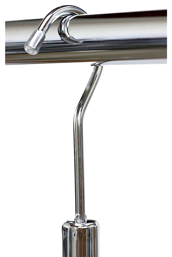 Adjustable Closet Hanging Rod, Chrome