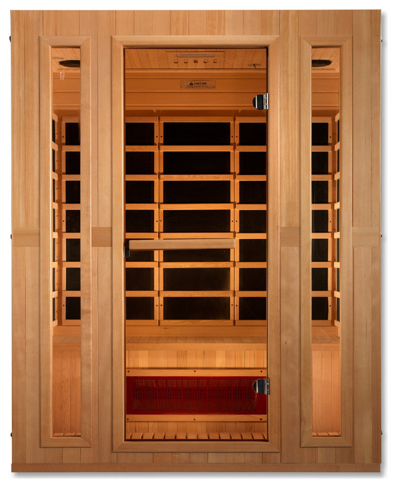 FAR Infrared Sauna - Maxxus 3 person Low EMF "Trinity" Dual Tech