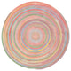 Capel Baby's Breath Pink 0450_510 Braided Rugs - 5' 6" Round