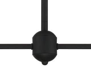 Keenan 4 Light Chandelier, Black Forged