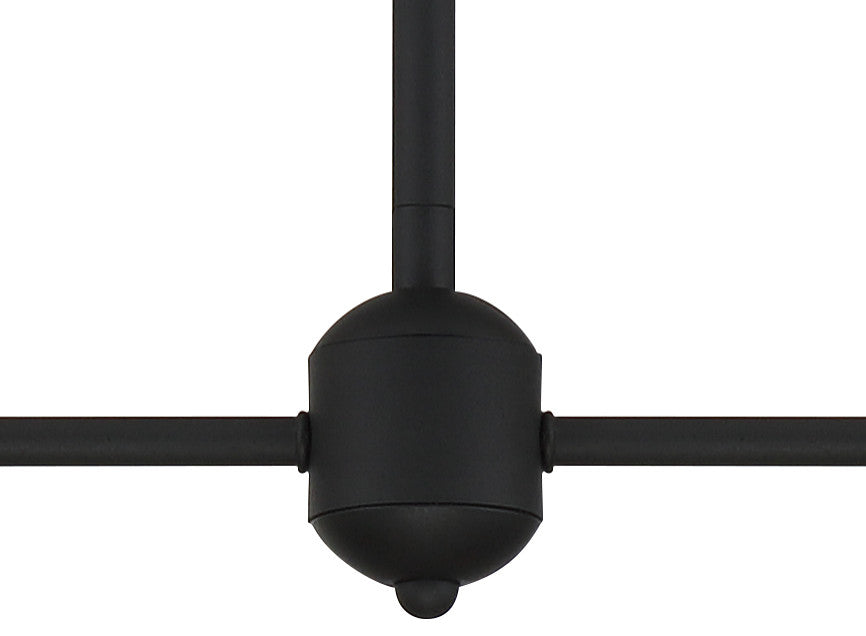 Keenan 4 Light Chandelier, Black Forged