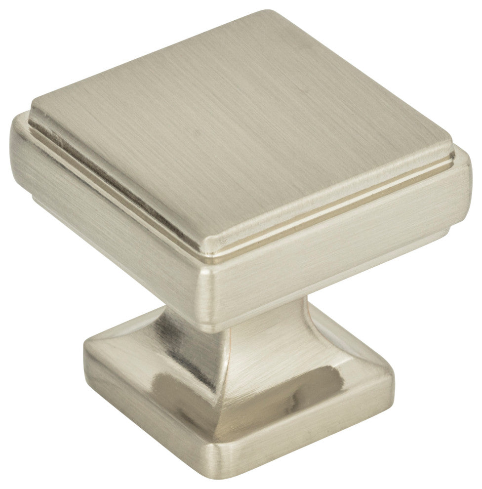 Atlas Homewares A201 Kate 1-1/4 Inch Square Cabinet Knob - Brushed Nickel