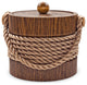 Walnut Rope 3-Quart Ice Bucket
