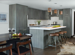 Claudo LED Pendant, Walnut