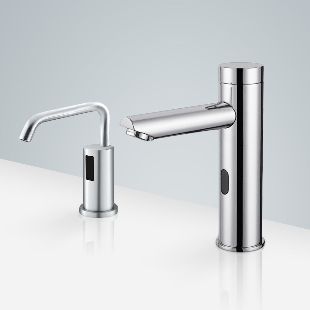 Fontana Creteil Touchless Motion Sensor Faucet, Automatic Soap Dispenser