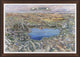 Lake Tahoe Map, Giclee Reproduction Artwork