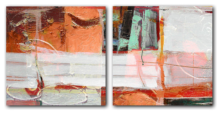 Oversized Abstract 2-Piece Canvas Wall Art
