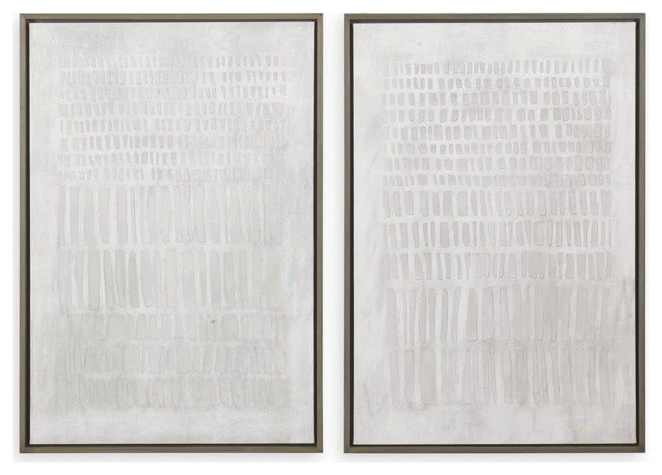 Uttermost 32395 Social Theory 38" x 26" Framed Abstract Painting - Multicolored