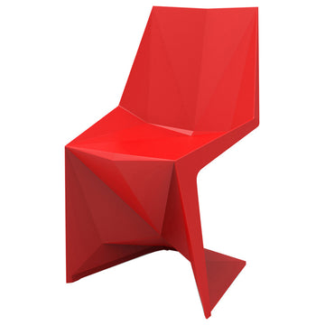 Voxel Chair, Set of 4, Basic/Injection, Red