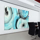 "Ripple Effect " Frameless Free Floating Tempered Glass Graphic Wall Art Set