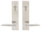 Ecco Lever, Tubular Entry, Double Cylinder, Satin Stainless Steel