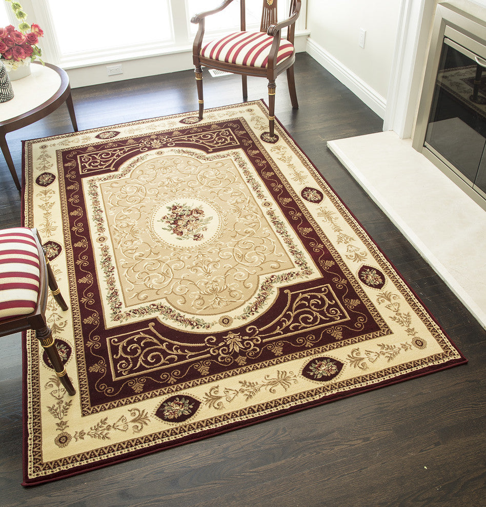 New Vision, F. Aubusson Cherry, 3'11"x5'3"