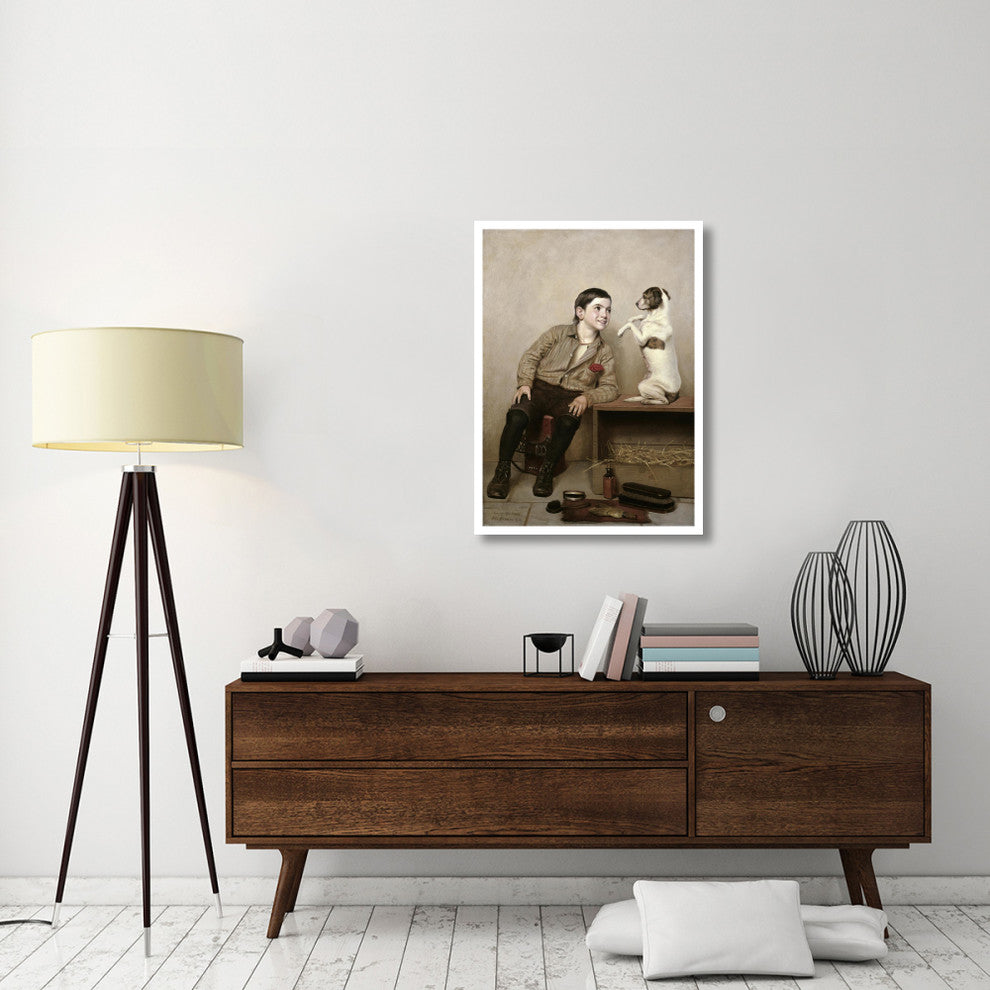 "Begging" Digital Paper Print by John George Brown, 28"x38"