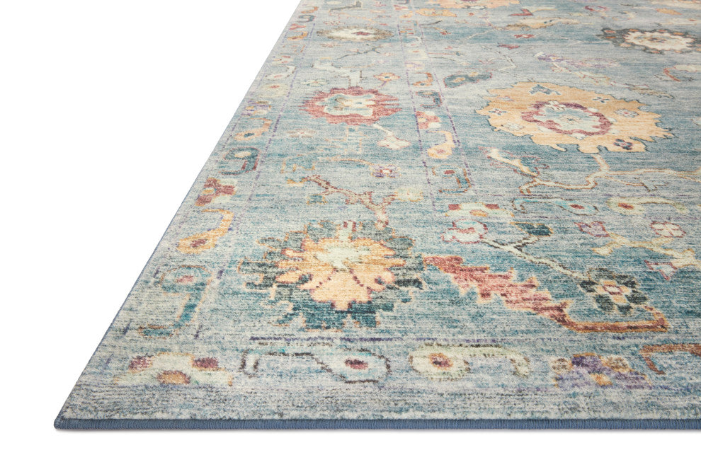 Loloi II Margot Denim / Multi 18" x 18" Sample Rug