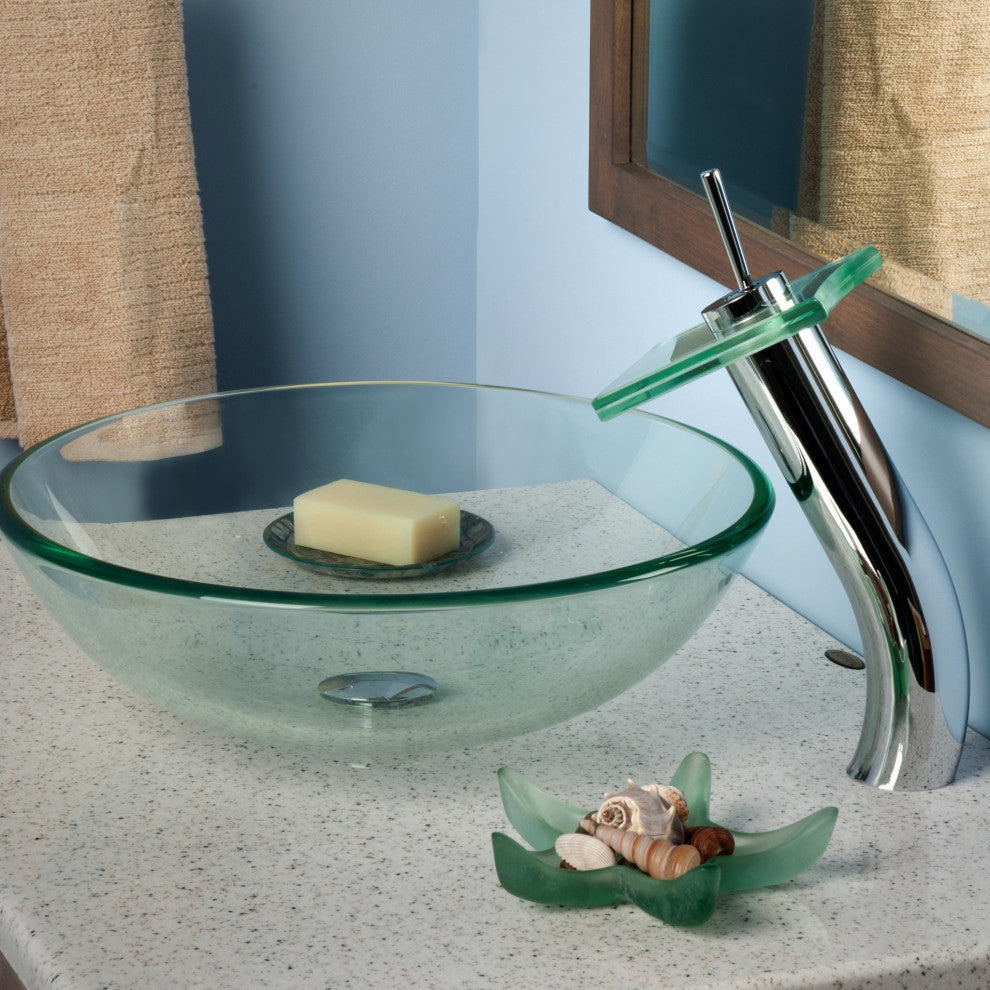 Solid Brass Vessel Sink Pop-Up Drain without Overflow, Chrome