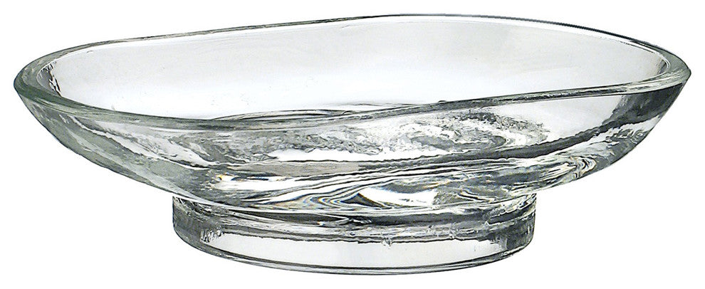 Clear Glass Soap Dish