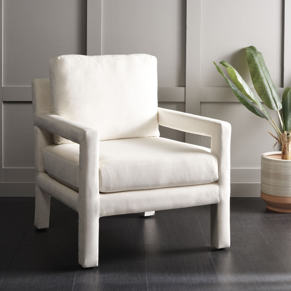 Safavieh Kye Accent Chair, Creme