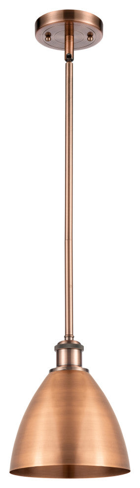 Ballston Dome Pendant, Antique Copper, LED