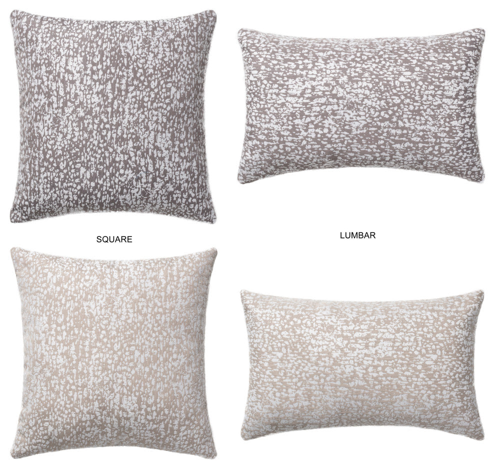 Linum Home Textiles Structure Decorative Pillow Cover, Taupe, Square