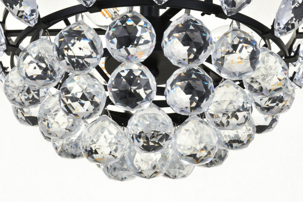 Elegant Lighting Emilia 3-Light Pendant Black