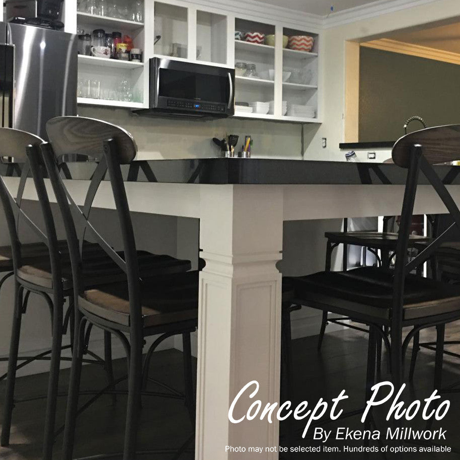 Kent Raised Panel Cabinet Column - Rubberwood