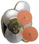 Elegant Art Glass Drum Set Ornament Black White Gold Music Vintage Style