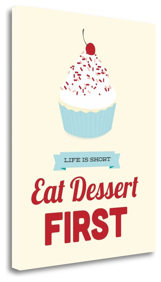 "Eat Dessert First" By Genesis Duncan, Giclee Print on Gallery Wrap Canvas