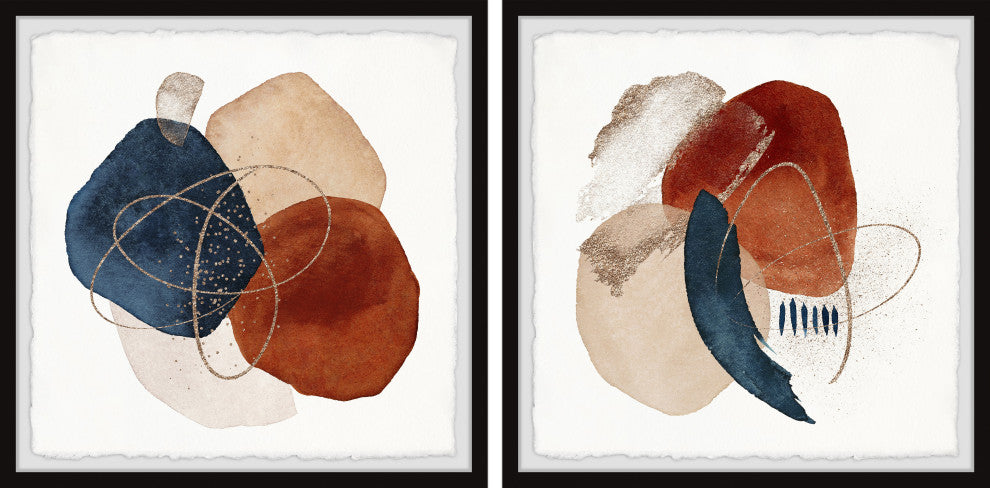 Stones of Nobody Diptych, 2-Piece Set, 12x12 Panels