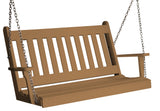 Poly Traditional English Porch Swing, Cedar, 5 Foot