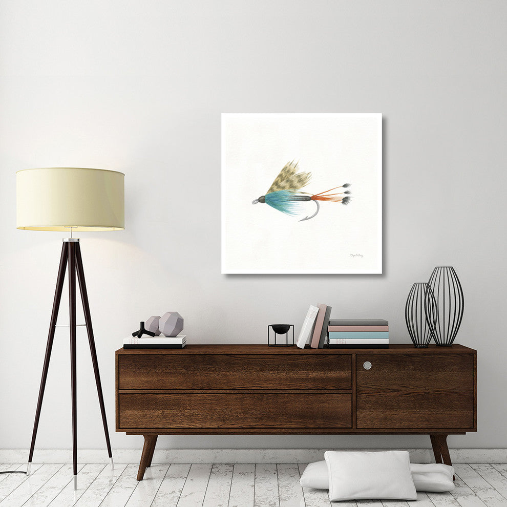 "Gone Fishin V" Digital Paper Print by Elyse DeNeige, 38"x38"
