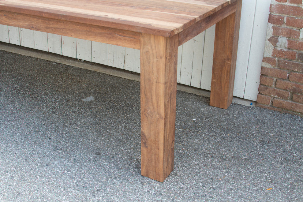 Large Reclaimed Teak Parson Dining Table