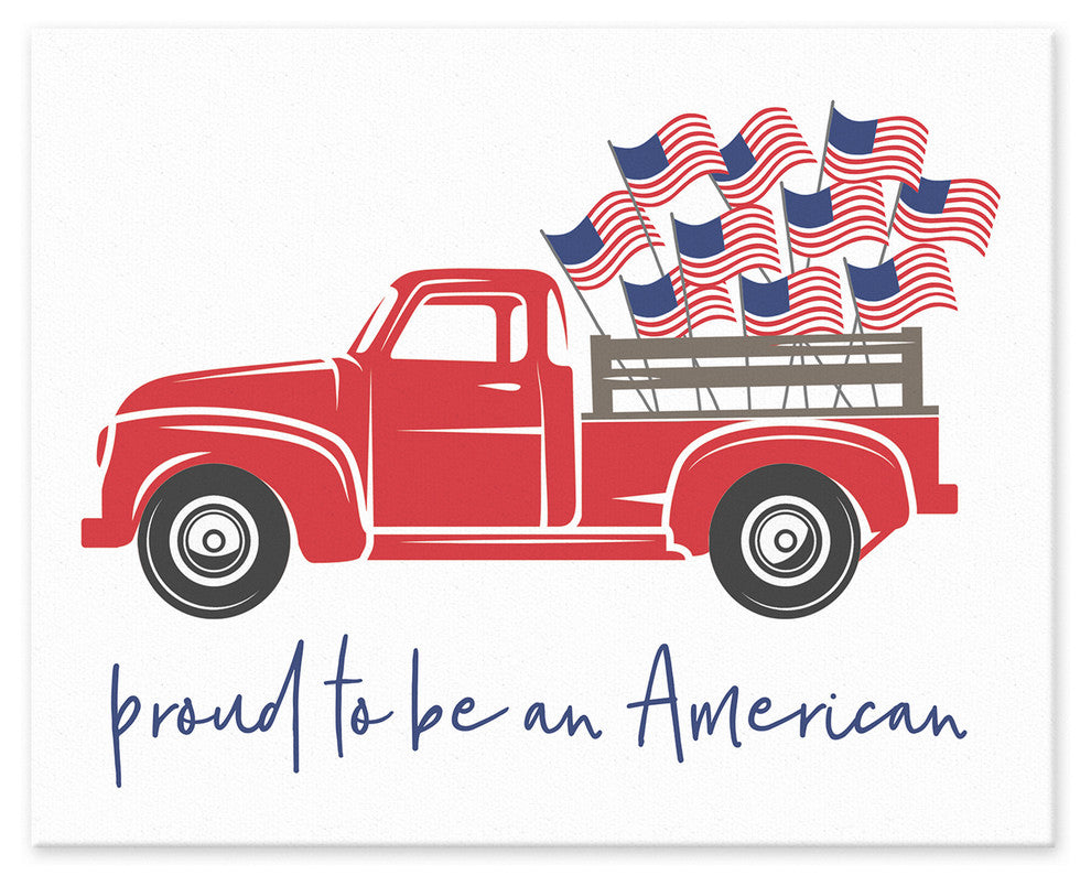 Proud to be an American 8x10 Tabletop Canvas