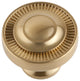 Sumner Street Home Hardware Minted Knob, Small, Satin Brass