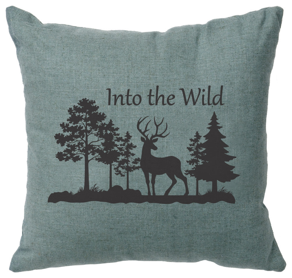 Image Pillow 16x16 Into Wild Linen Ocean