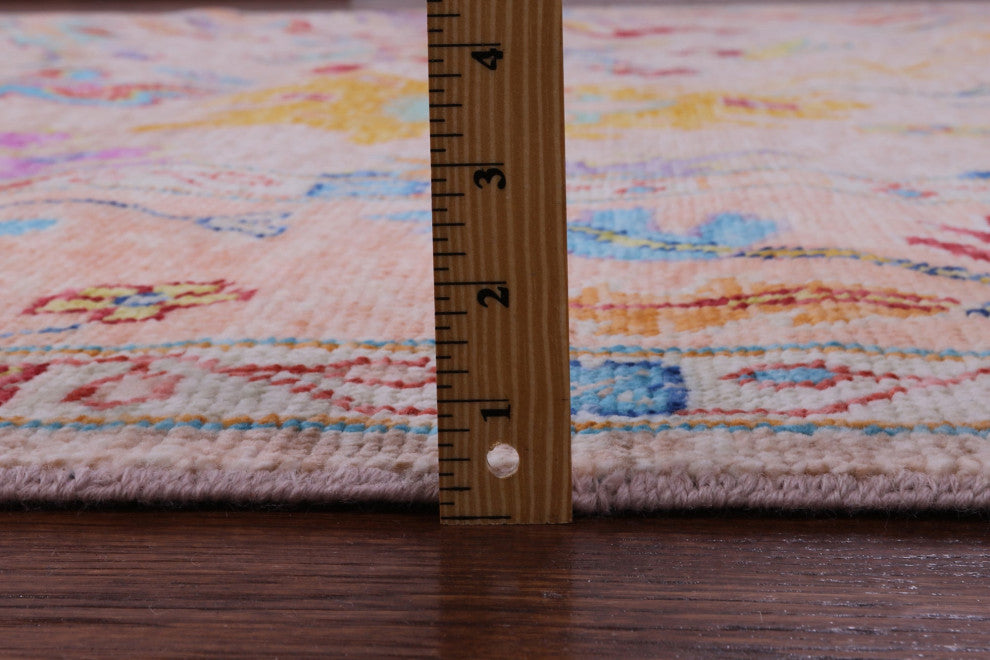 10' 3" X 13' 8" Hand-Knotted Turkish Oushak Wool Rug - Q13533