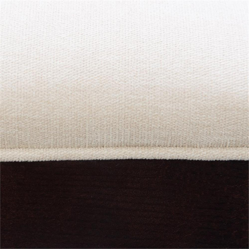 Pemberly Row Beechwood Set of 2 Splat Back Upholstered Counter Stool in Dk Brown
