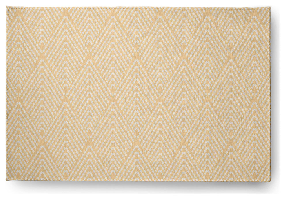Lifeflor Diamond Spring Chenille Rug, Corn Yellow, 2'x3'
