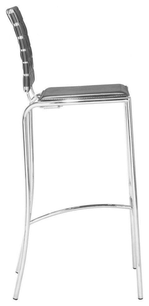 Criss Cross Bar Chair, Set of 2 Black