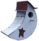 Wood Small Moon Bird House