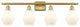 Innovations 516-4W-SG-G651-6 4-Light Bath Vanity Light, Satin Gold