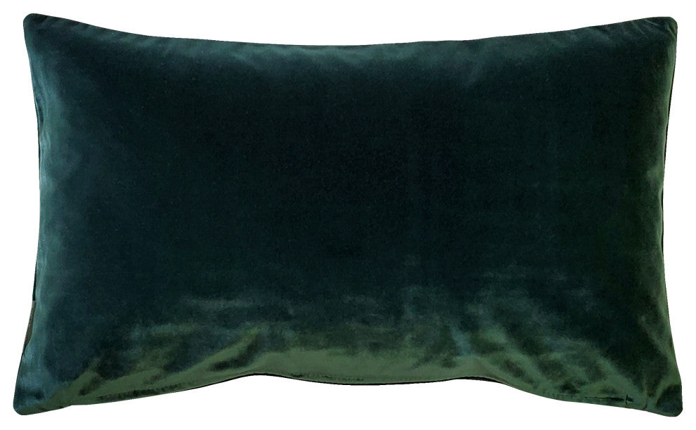 Castello Velvet Throw Pillows, Complete Pillow with Insert (18 Colors, 3 Sizes)