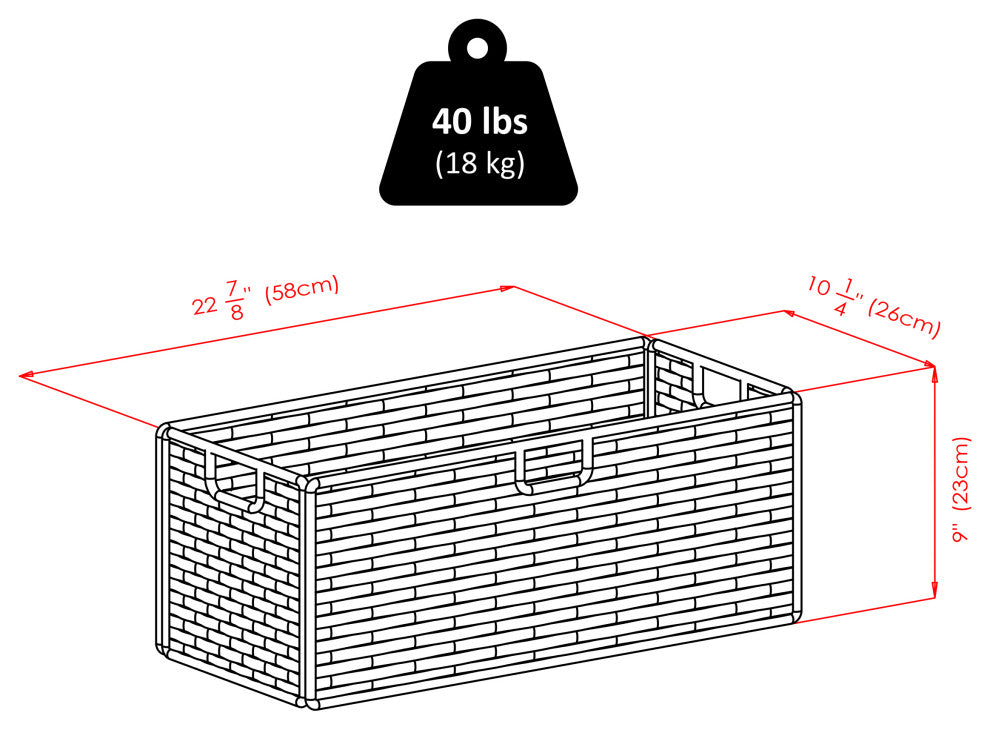 Melanie 3-PieceFoldable Woven Fiber Basket Set, Chocolate