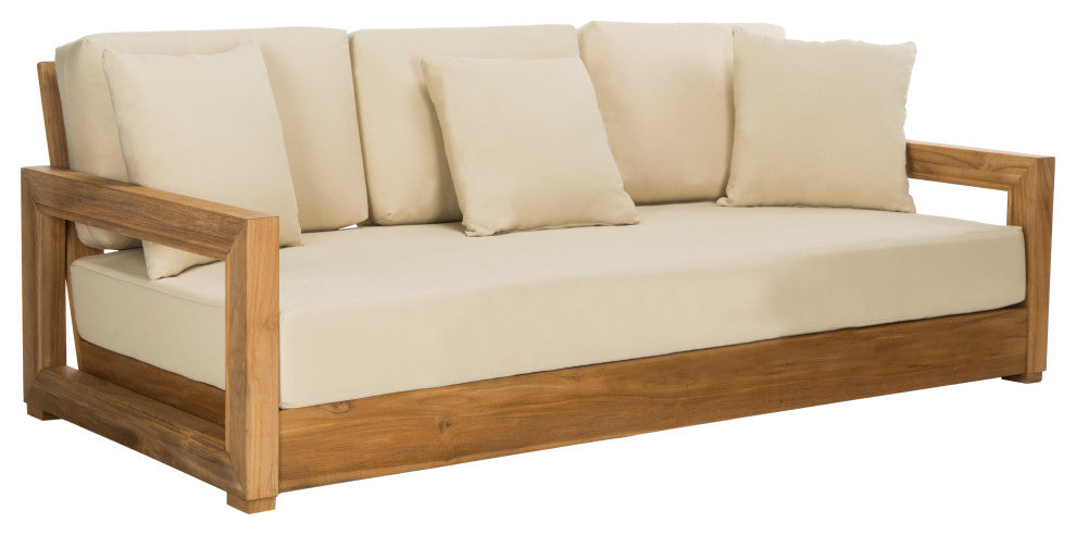 Safavieh Montford Teak 3-Seat Bench