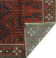 Fine Vintage Distressed Ronda Charcoal/Red Runner, 3'4x6'6