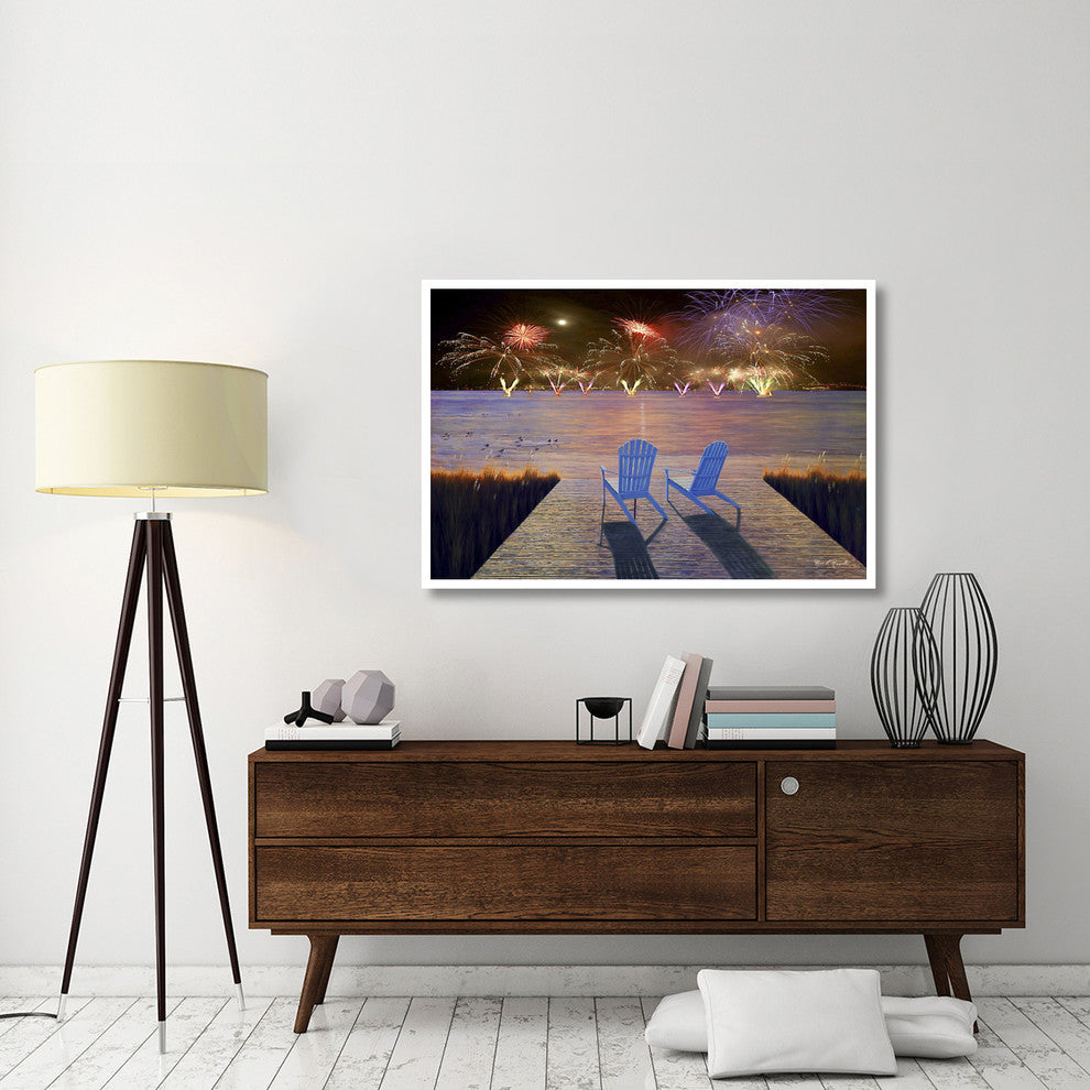 "Fireworks Over Idle Hour" Digital Paper Print by Diane Romanello, 50"x34"