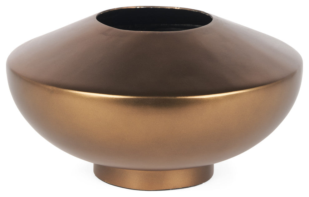 Quiana Large Gold Metal Vase