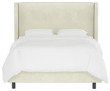 Remington California King Wingback Bed, Regal Antique White