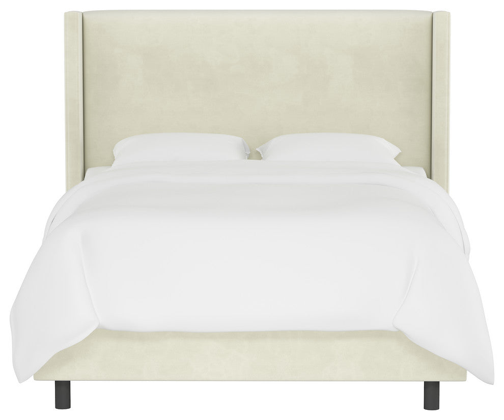 Remington California King Wingback Bed, Regal Antique White